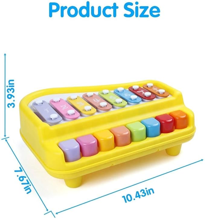 Xylophone & Piano for Kids & Toddler | Non Toxic & Non-Battery for kids | Plastic | Size Big