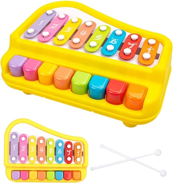 Xylophone & Piano for Kids & Toddler | Non Toxic & Non-Battery for kids | Plastic | Size Big
